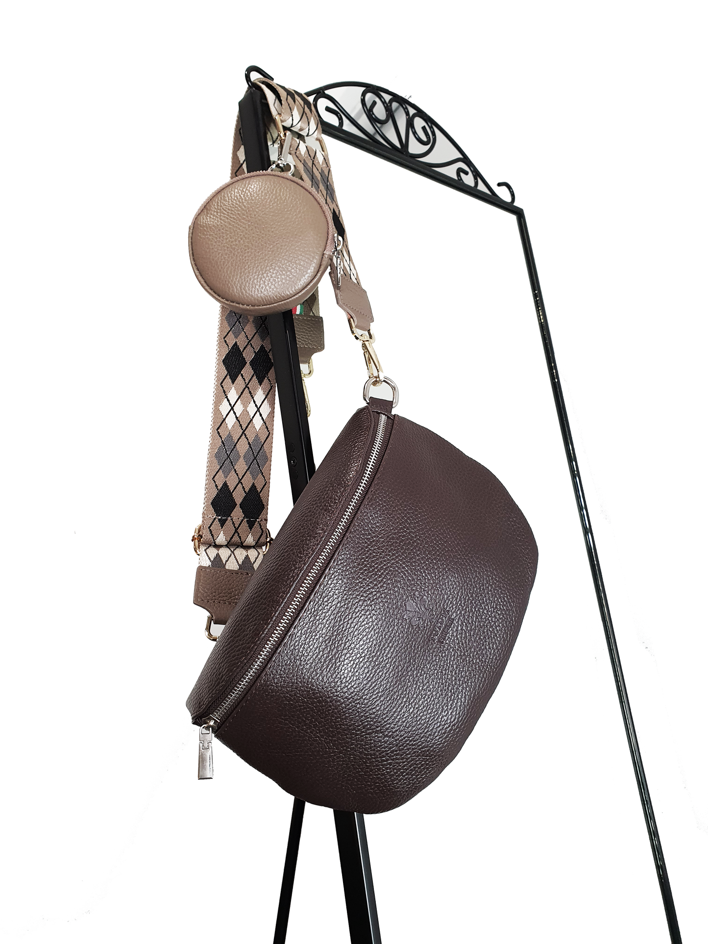 TOS L VENTI FUOCO SLING BAG in Brown