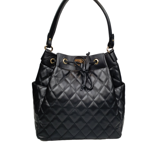 Lux Lucciola Bucket Bag in Black